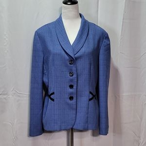 Perceptions New York Women's Blue Blazer Jacket Size 16